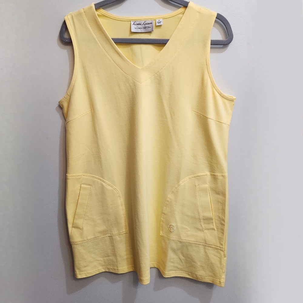 Linea Leisure by Louis Dell'olio Sleeveless Tunic Top Size Medium